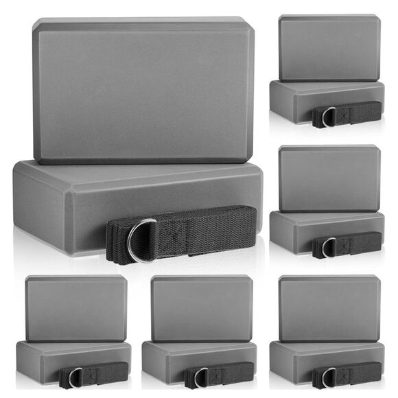 NEW Yoga Block and Strap Class Set 18 Pieces 6 Sets - Picture 1 of 7